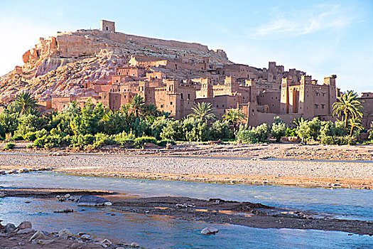 摩洛哥,瓦尔扎扎特,牢固,城市,沙皇,撒哈拉,玛拉喀什,巨大,要塞,样板,南方,粘土,建筑