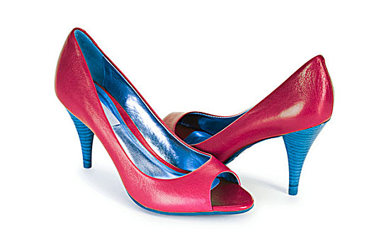 红色,女性,鞋,时尚,概念