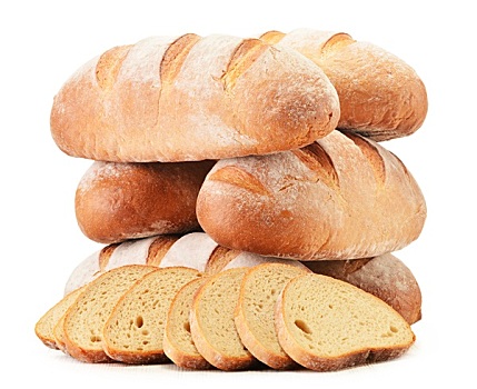 构图,面包,隔绝,白色背景,背景