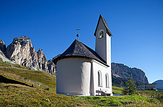 小教堂,山,多,自然公园,白云岩,意大利,欧洲