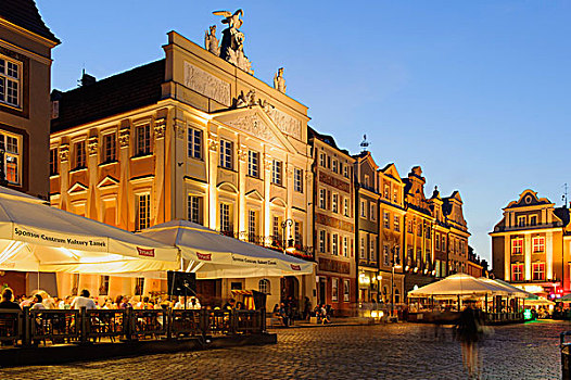 建筑,市场,波兹南,波兰,欧洲