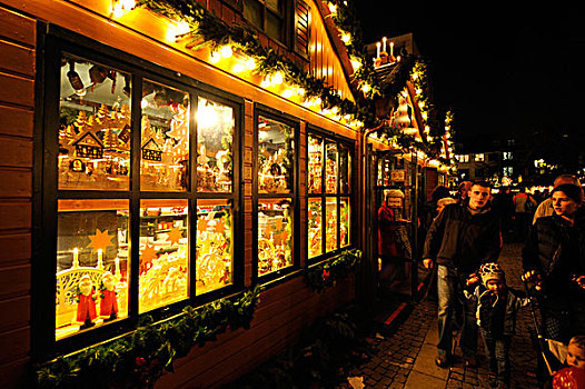 圣诞市场,斯图加特,巴登符腾堡,德国,欧洲