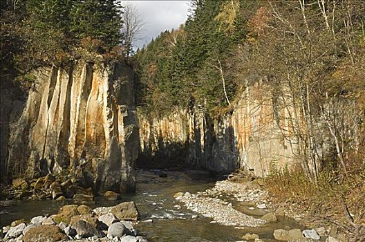 峡谷,大雪山国家公园,北海道,日本