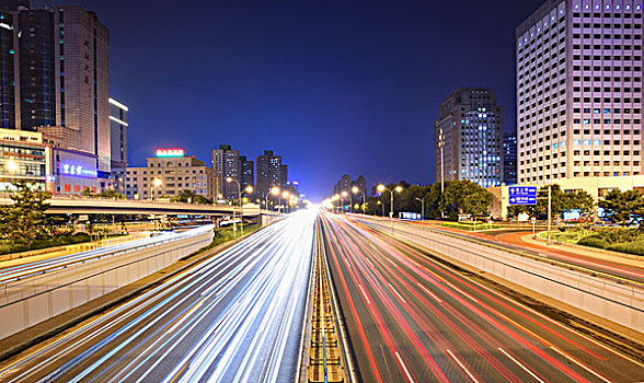 北京交通夜景