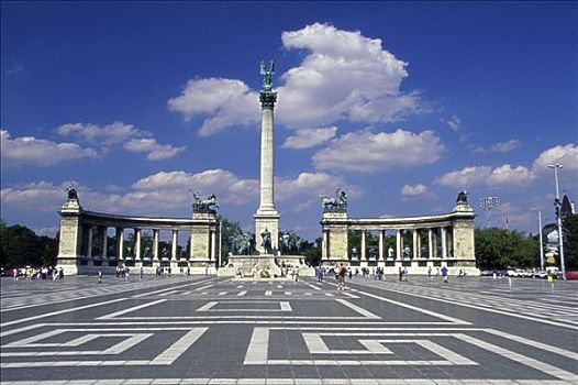 千禧年,纪念建筑,广场,布达佩斯,匈牙利
