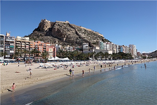 海滩,阿利坎特,加泰罗尼亚,西班牙