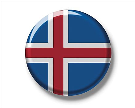 扣,旗帜,冰岛