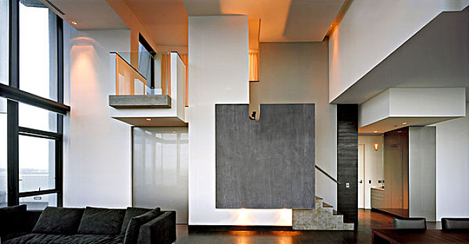 跃层,公寓,墨尔本,建筑师,防护挡板,2002年