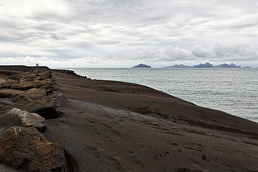沙丘,火山岩,沙子,风景,岛屿,靠近,环路,瑟德兰德,南,冰岛,欧洲