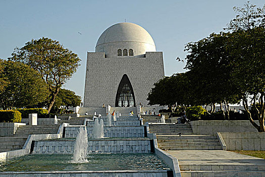 国家,陵墓,墓地,卡拉奇,巴基斯坦,60年代,房子,奠基人,穆罕默德-阿里,2005年