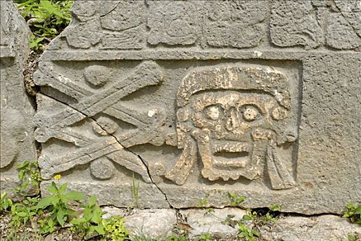 公墓,乌斯马尔,尤卡坦半岛,墨西哥