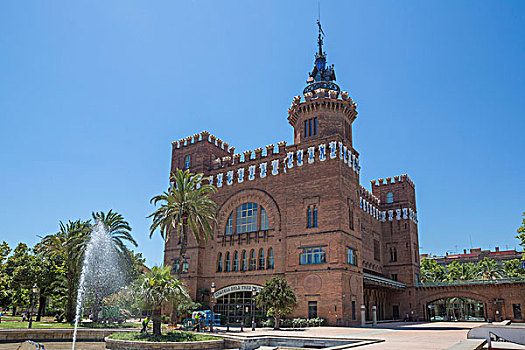西班牙,加泰罗尼亚,巴塞罗那,公园,龙,城堡,展示