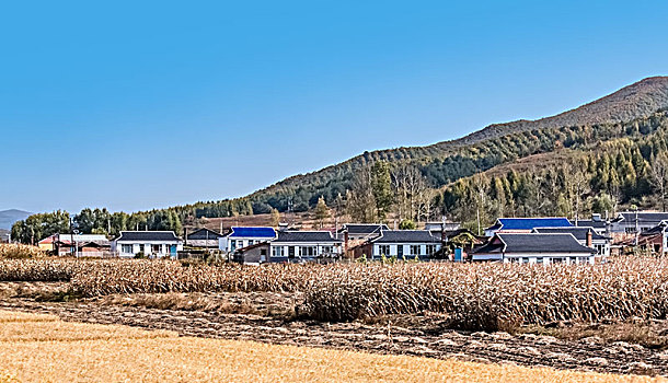 吉林省延吉安图县乡村建筑景观
