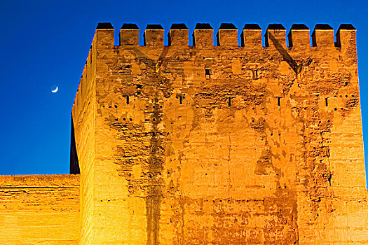 阿尔卡萨瓦城堡,阿尔罕布拉,格拉纳达,西班牙