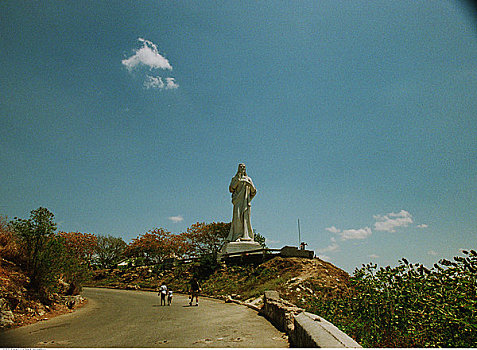 雕塑,道路,哈瓦那,古巴