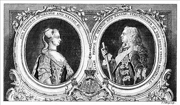公主,橙色,拿骚,王子,18世纪,艺术家