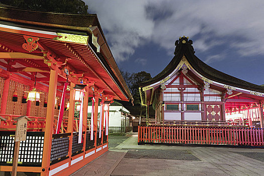 伏见稻荷大社,神祠,伏见,京都,京都府,关西,本州,日本