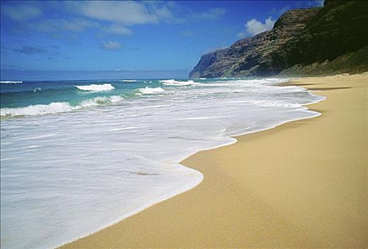 夏威夷,考艾岛,波里哈雷沙滩,海滩,纳帕利海岸
