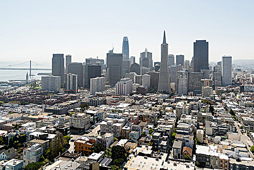 旧金山,风景,科伊特塔,金融区