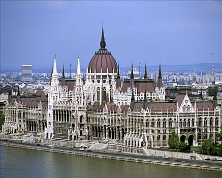 国会大厦,多瑙河,布达佩斯,匈牙利