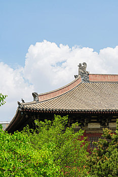 中国山西省大同市全国文保善化寺