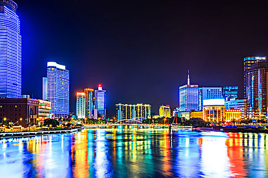 寧波三江口城市夜景