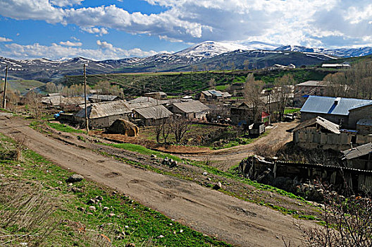 山村,靠近,亚美尼亚,亚洲