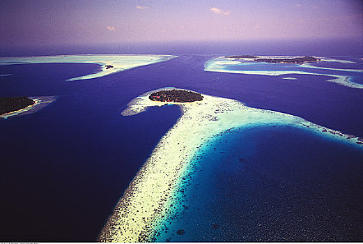航拍,马尔代夫,印度洋