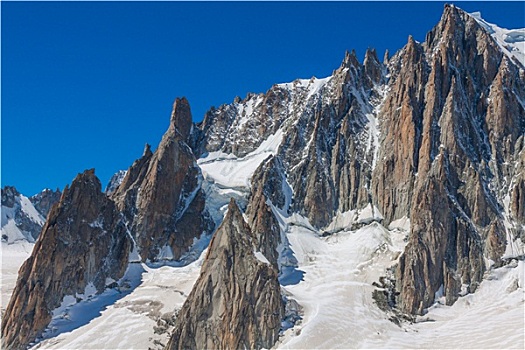 山丘,勃朗峰,边界,法国,意大利,前景,冰原,缝隙,山谷