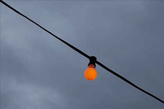 橙色,电灯泡