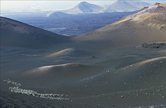 西班牙,加纳利群岛,兰索罗特岛,火山地貌,帝曼法雅,山