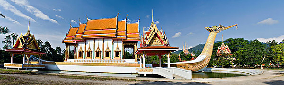 佛教寺庙,寺院,庙宇,轻拍,攀牙,泰国,东南亚