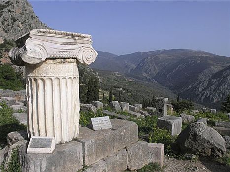 爱奥尼克柱式,神谕,特尔斐城,希腊