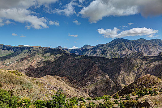 山,火山口,区域,大卡纳利岛,加纳利群岛,西班牙,欧洲