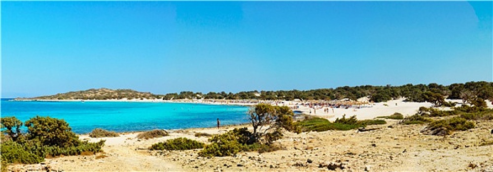 惊奇,海滩,岛屿,靠近,克里特岛,希腊