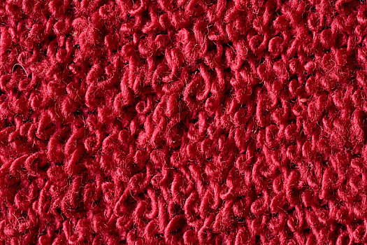 红色,编织,布,微距