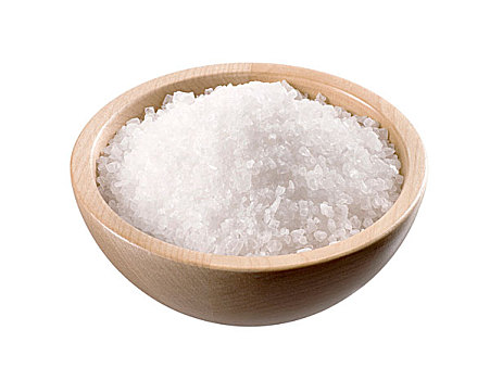海盐,木碗