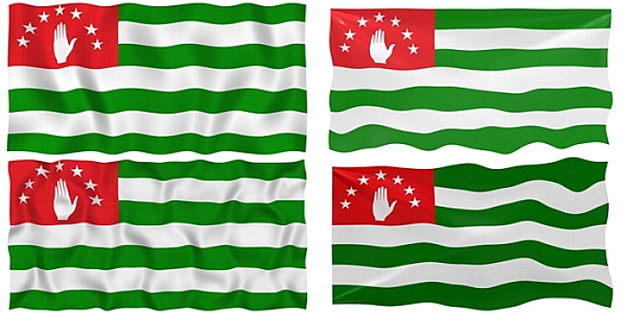 阿布哈兹共和国国旗图片