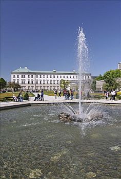 米拉贝尔,宫殿,喷泉,萨尔茨堡,奥地利,欧洲