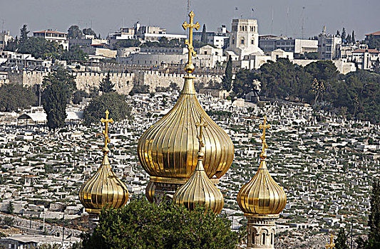 以色列,耶路撒冷,俄国东正教堂,橄榄