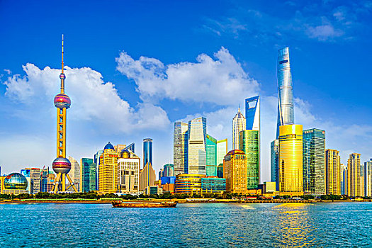 上海,城市,建筑,天际线
