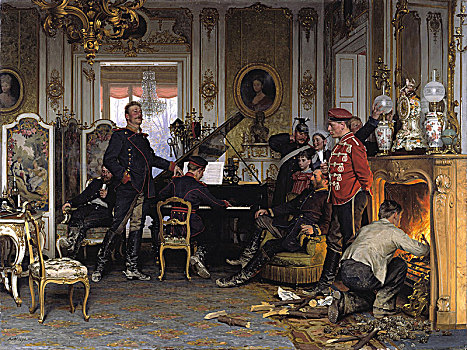 军队,区域,户外,巴黎,1894年,艺术家