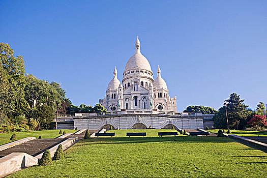 大教堂,蒙马特尔,巴黎,法国,欧洲