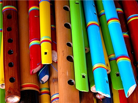木质,彩色,笛子
