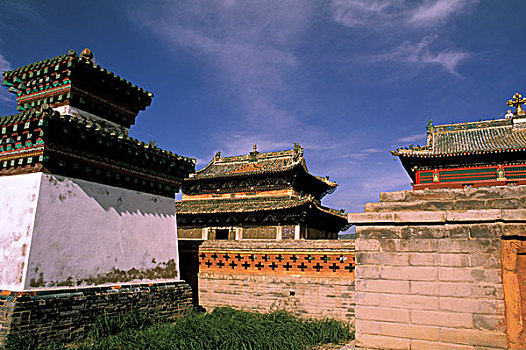 亚洲,蒙古,鄂尔浑峡谷,文化,风景,寺院
