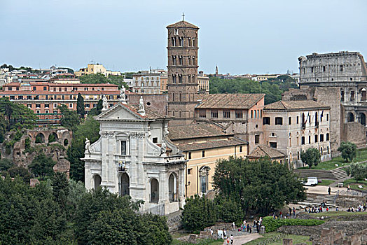 教堂,玛丽亚,古罗马广场,罗马,意大利,欧洲