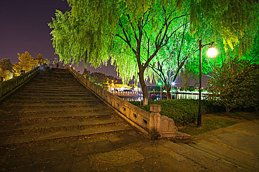 苏州觅渡桥夜景