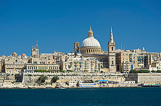 风景,大教堂,瓦莱塔市,马耳他,欧洲