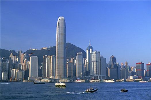 中国,香港,城市天际线,太平山