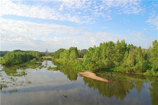 漂亮,夏天,风景